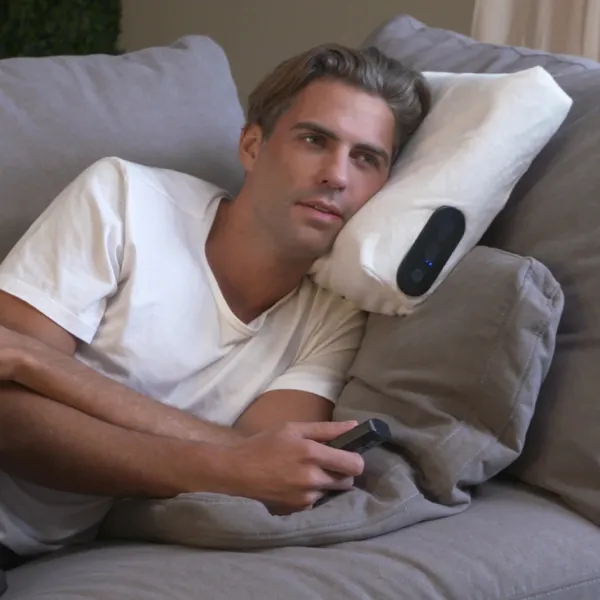 KARE Audio Head Spot SonicCast TV | Bone Conduction Pillow + Transmitter | Ivory