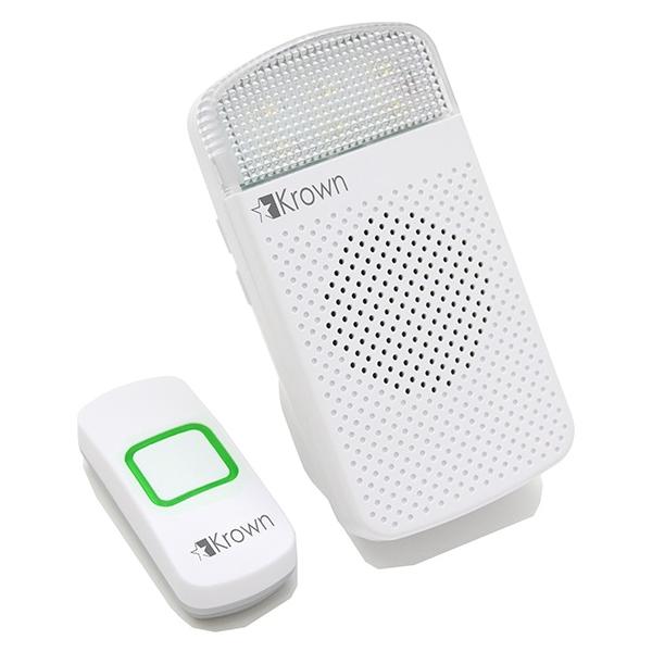 Krown LookOut Sidekick Receiver & Wireless Push Button Doorbell Transmitter