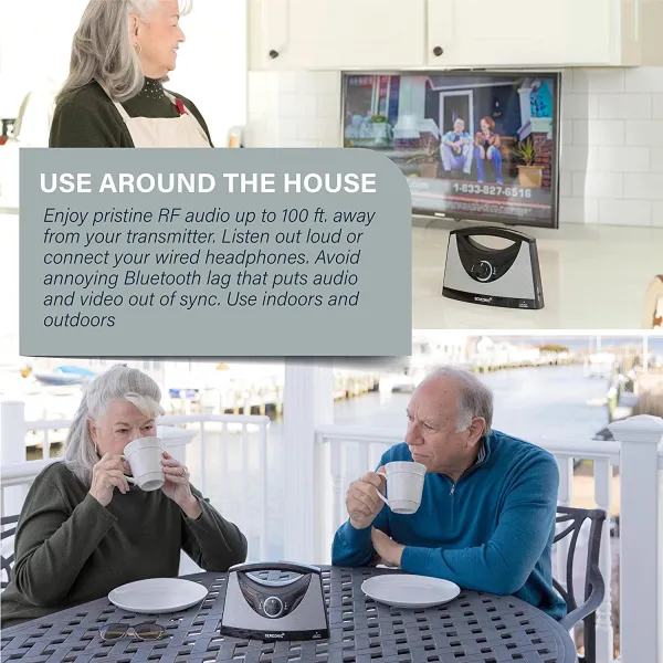 Sereonic Wireless TV Speaker | Dual Speaker Set