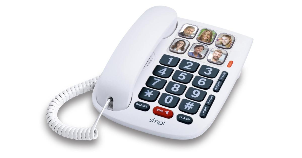 SiMPL Amplified + Hands-Free Dialing Photo Phone | Hear