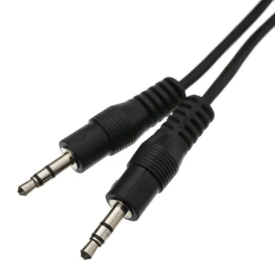 3.5mm stereo male aux cable | 1 ft.
