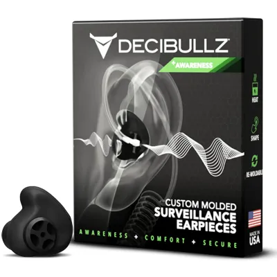 Decibullz Surveillance Earpieces + Awareness | Black