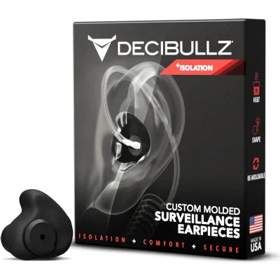 Decibullz Surveillance Earpieces + Isolation | Black
