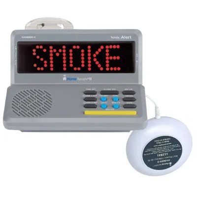 Sonic Alert HomeAware-II Deluxe Receiver + Bed Shaker