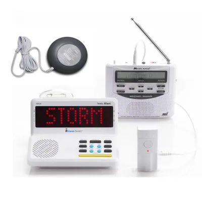 Sonic Alert HomeAware-II NOAA Weather Radio Alert Bundle