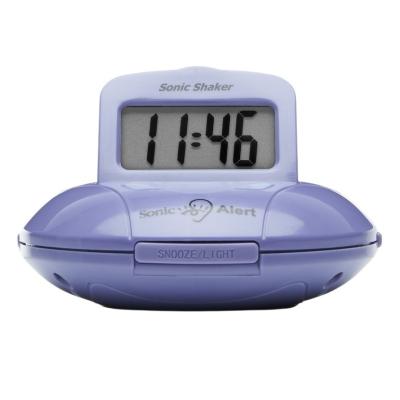 Sonic Alert Sonic Shaker SBP100 Vibrating Travel Alarm Clock | Purple